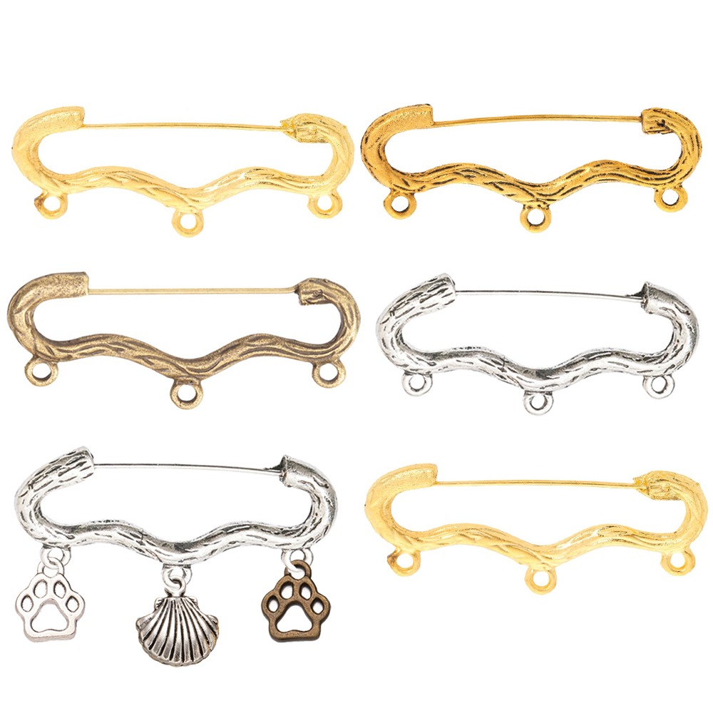 Vintage Brooch Pin - Broches Vintage en forme de vague,