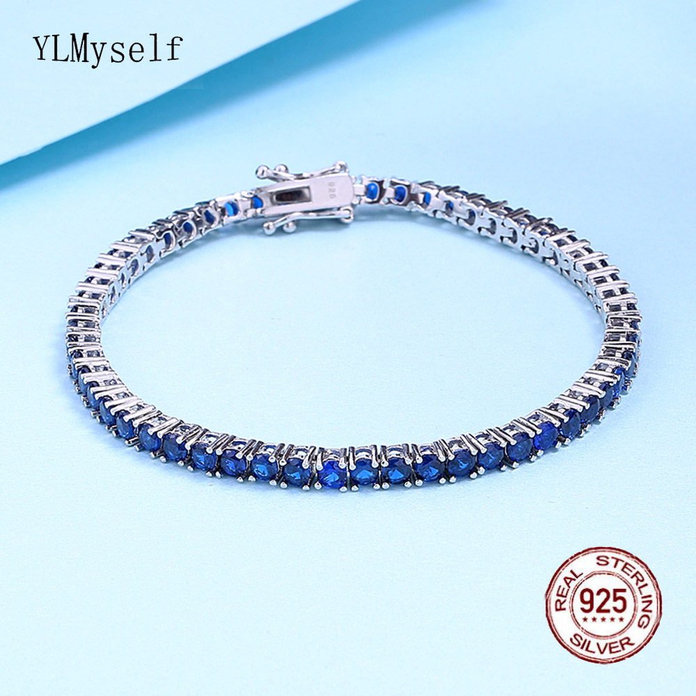 Tennis Bracelet Cubic - Bracelet de Tennis en argent pur