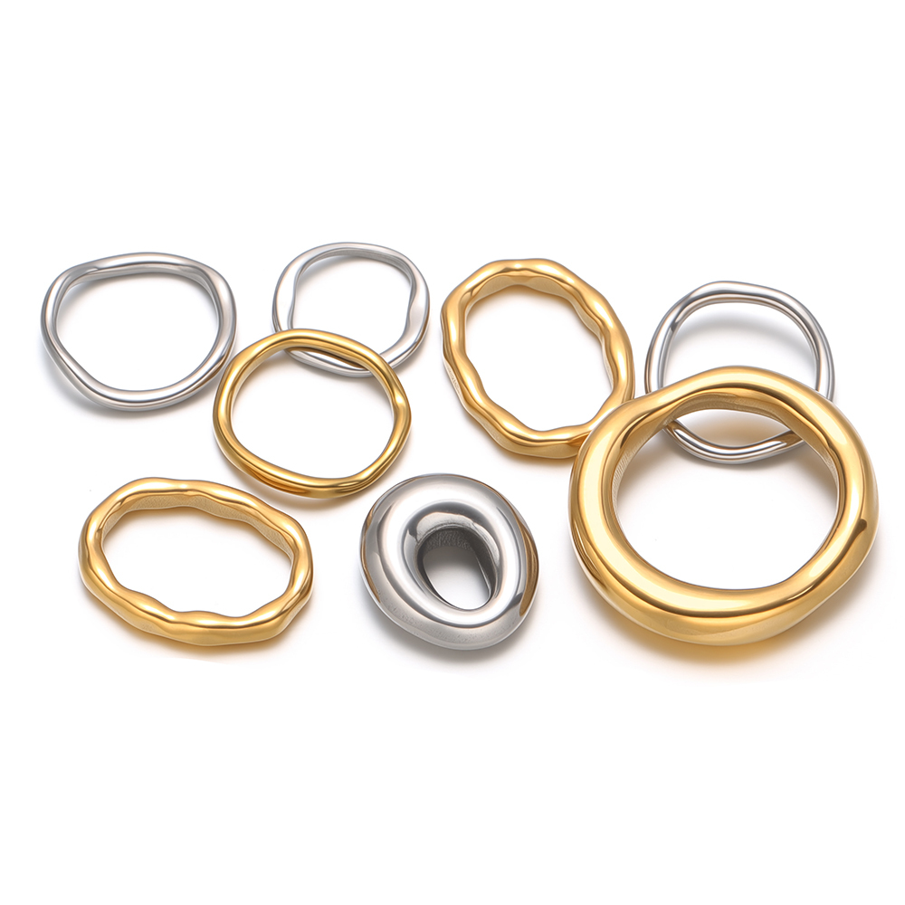 Hoop Earrings - Connecteurs de breloques ovales ronds en