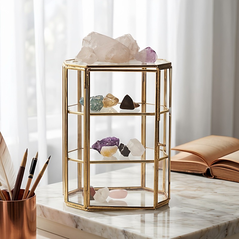 Jewelry And Watches Stores - Boîte à bijoux en verre rétro