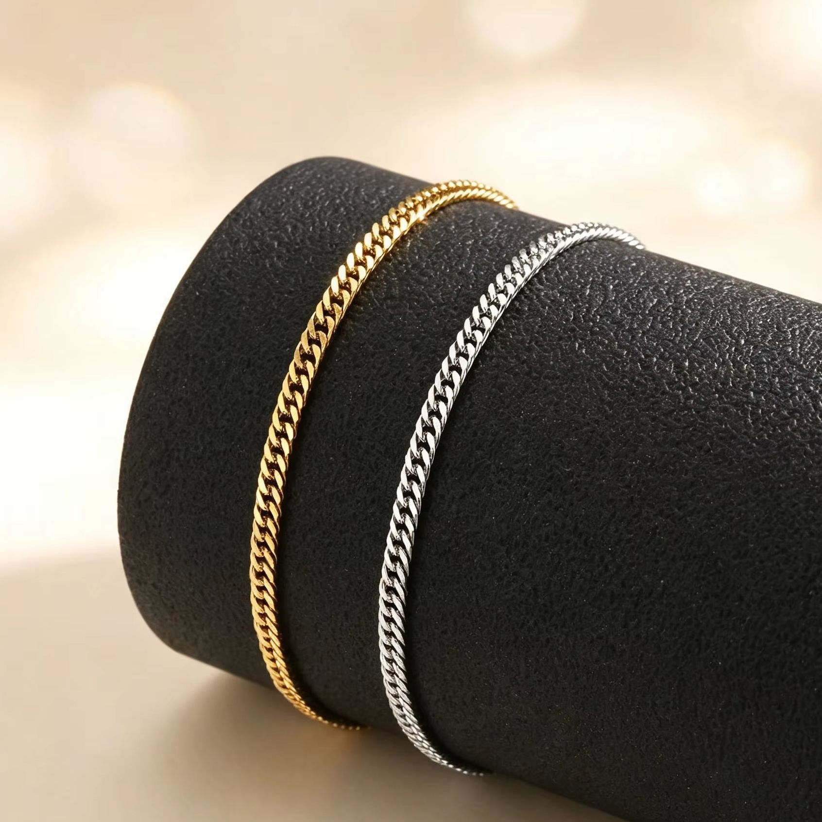 Jc Jewelry & Watches Reviews - Bracelet de cheville cubain fin pour