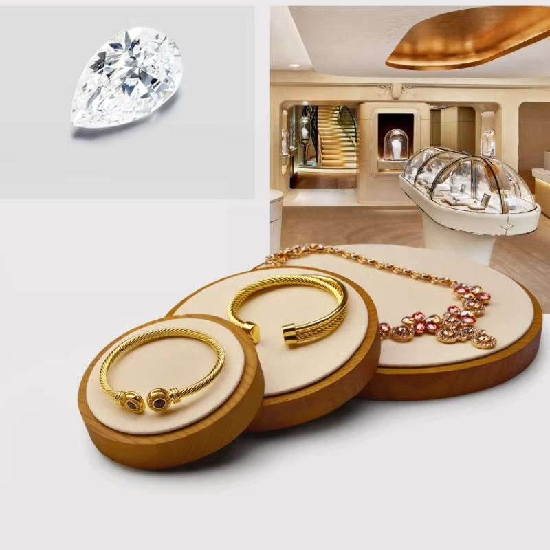 Jewelry And Watches Stores - Plateau de présentation en bois massif