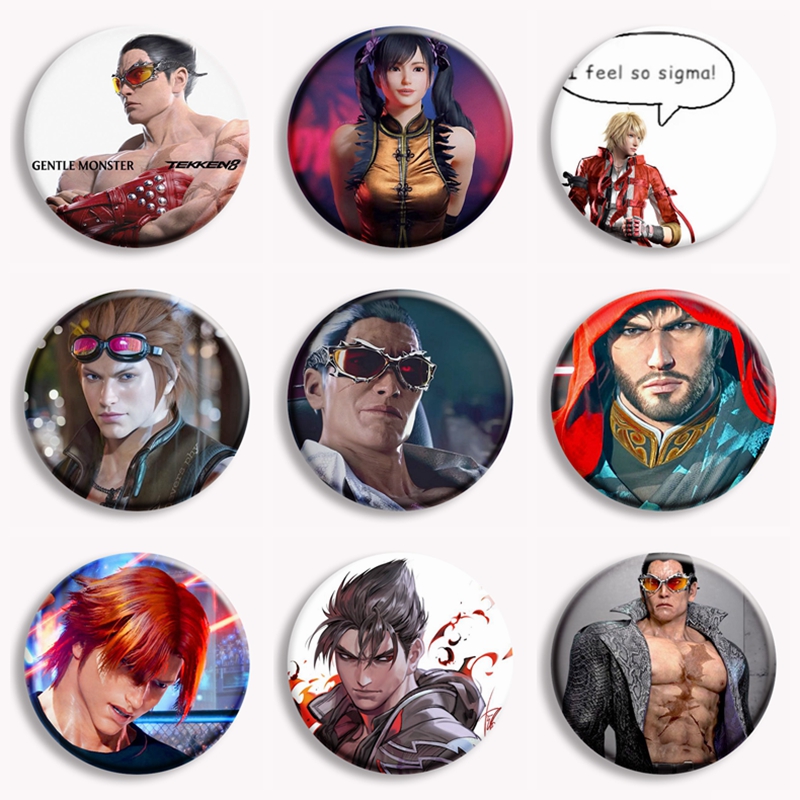 Vintage Brooch Pin - Jeu chaud Tekken 8 personnage Anime