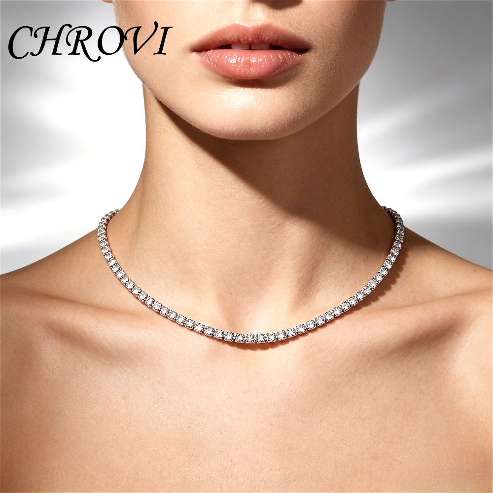 Collier tennis en argent 925 a - Tennis Bracelet Cubic avis et prix