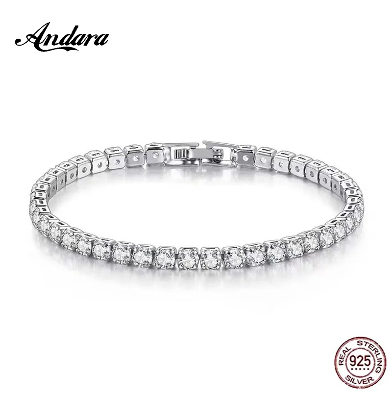 Bracelet tennis en argent ster - Tennis Bracelet Cubic avis et prix