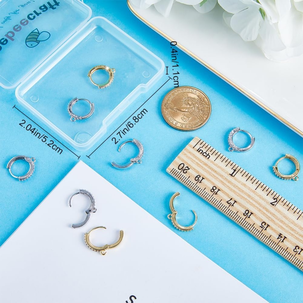 Crochets ronds à levier en or  - Hoop Earrings avis et prix