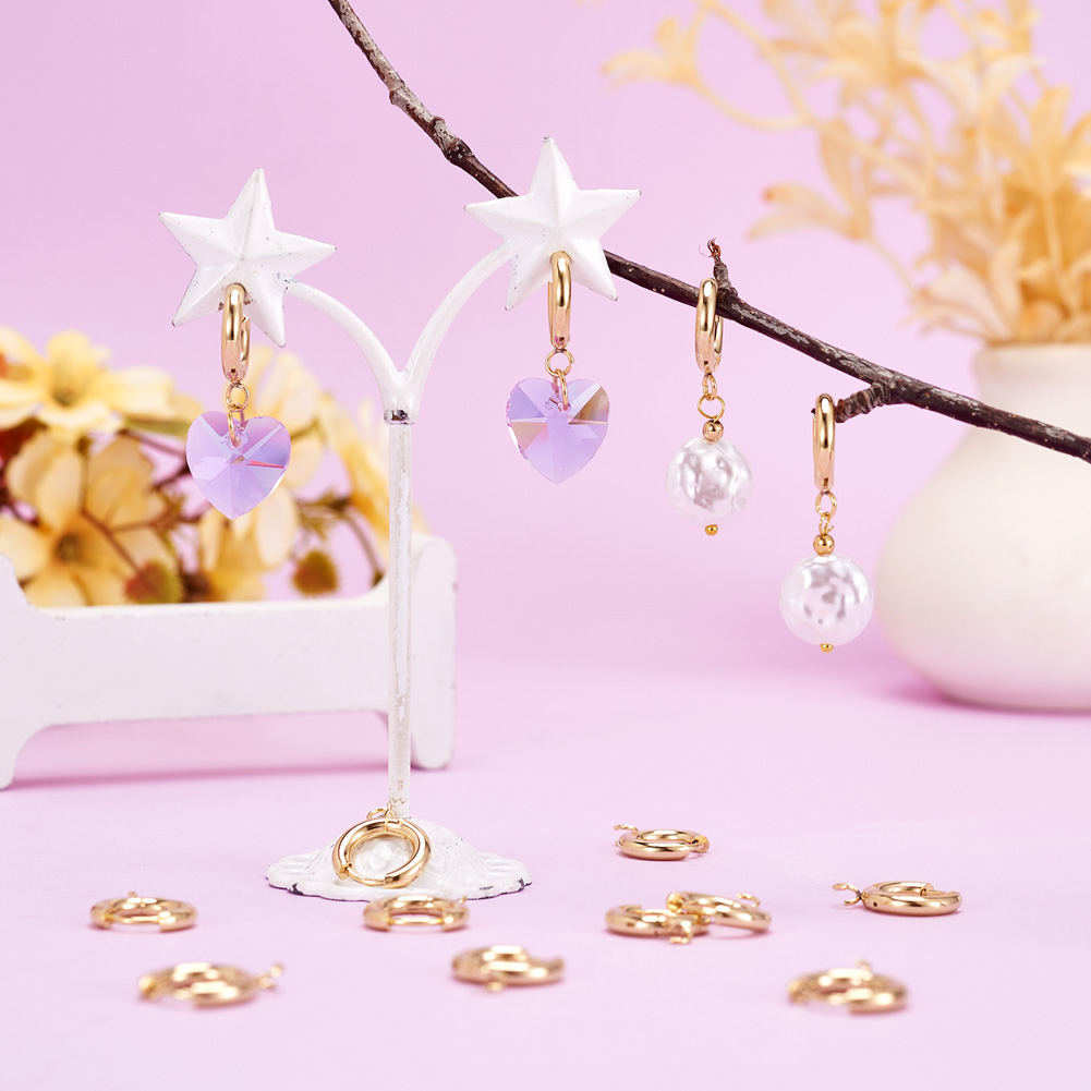 10 crochets d'oreille ronds en - Hoop Earrings avis et prix