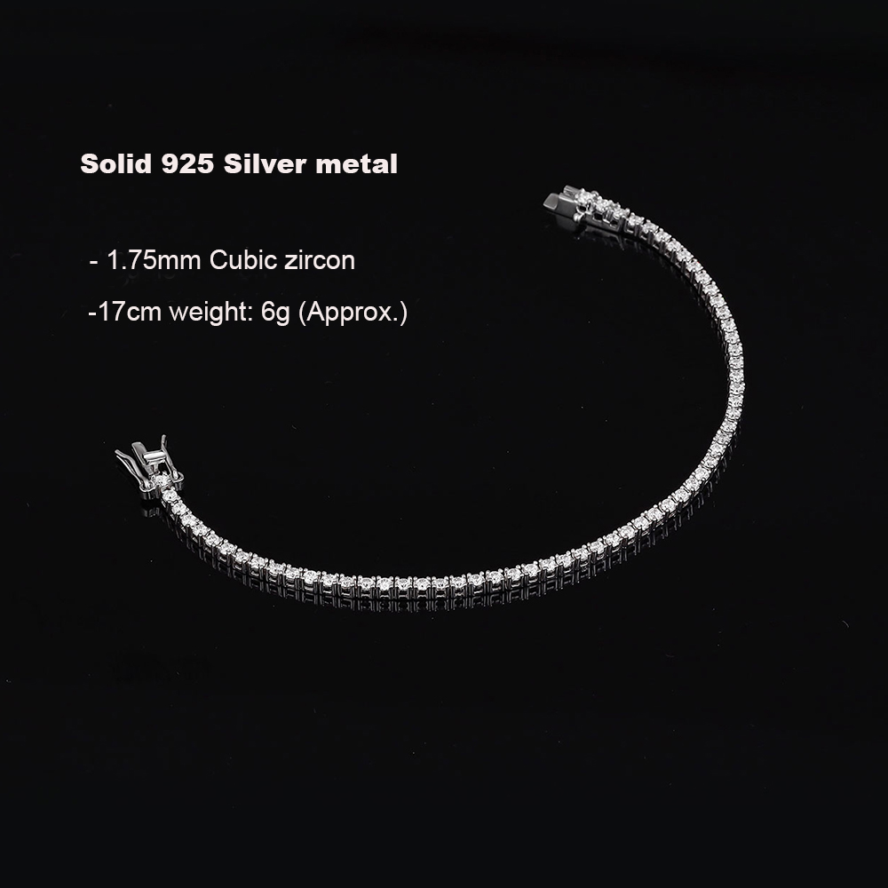Bracelet de Tennis en Argent g - Tennis Bracelet Cubic avis et prix