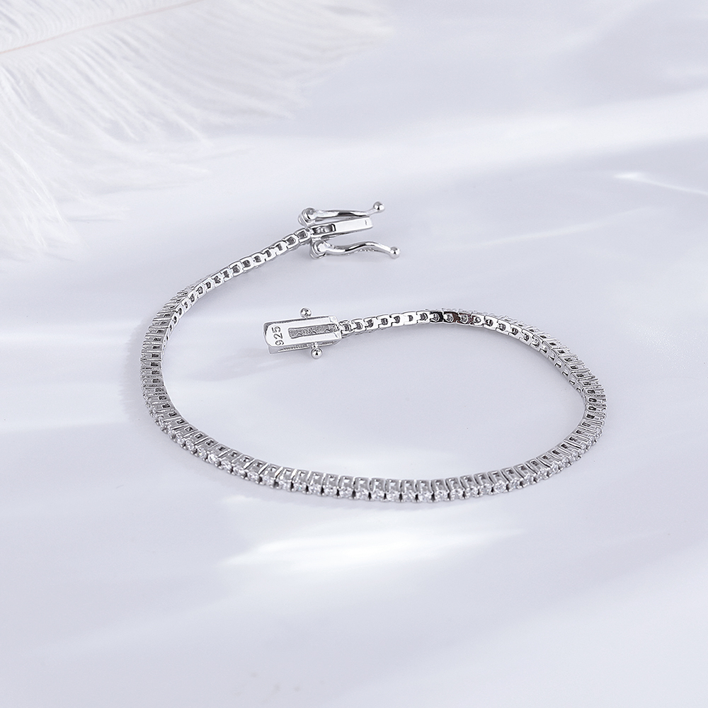 Bracelet de Tennis en Argent g - Tennis Bracelet Cubic avis et prix