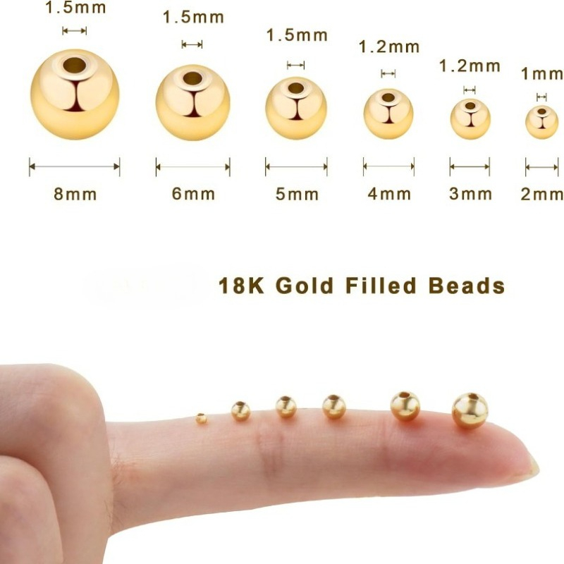 Perles rondes plaquées or 18 c - Hoop Earrings avis et prix