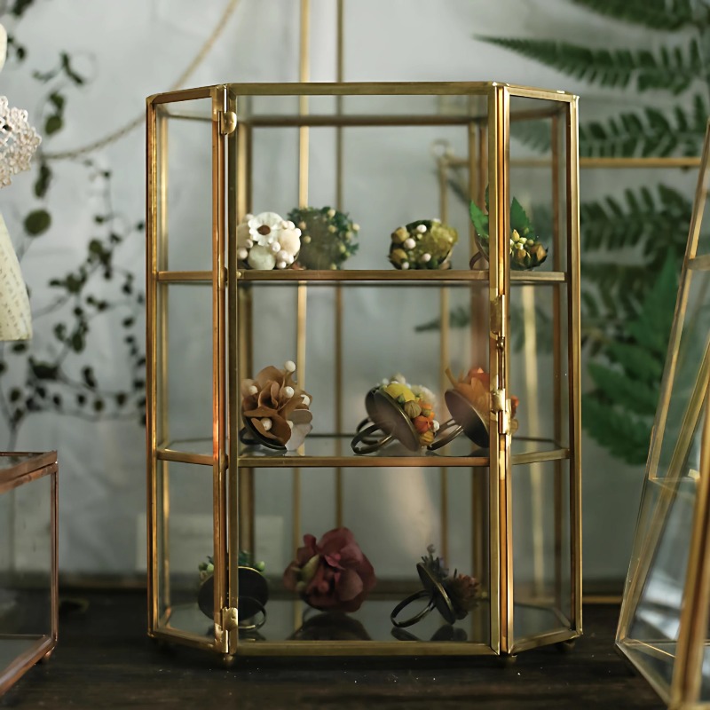 Boîte à bijoux en verre rétro  - Jewelry And Watches Stores avis et prix