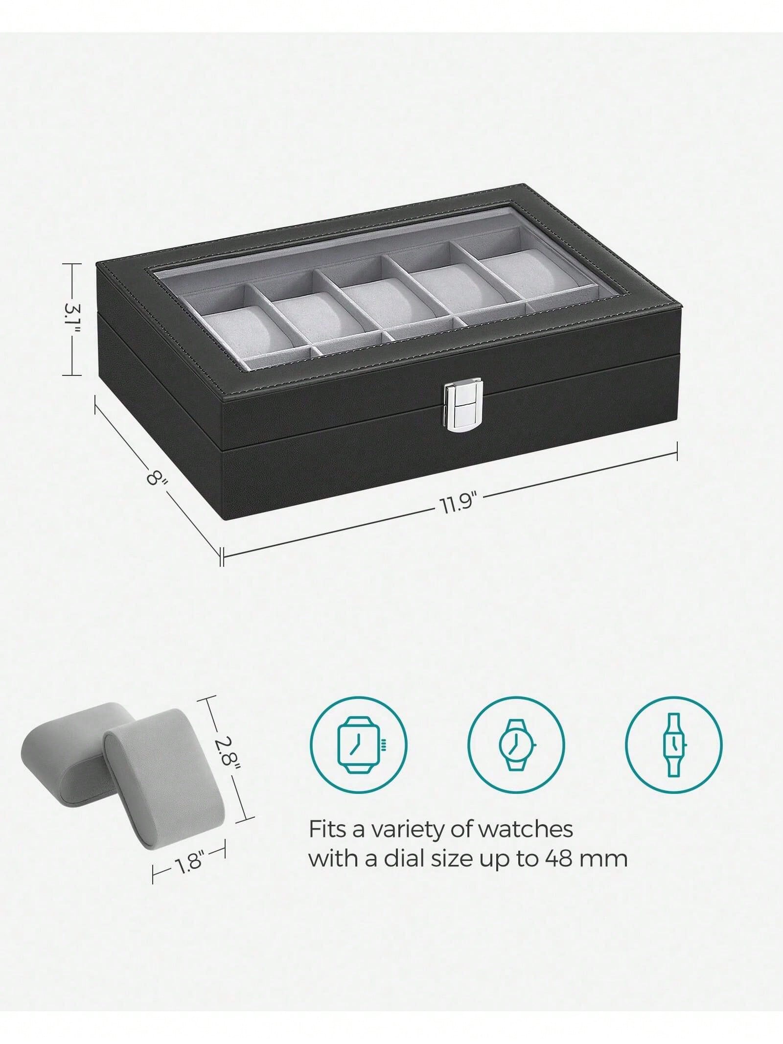 Boîte à montres verrouillable  - Jewelry And Watches Box avis et prix