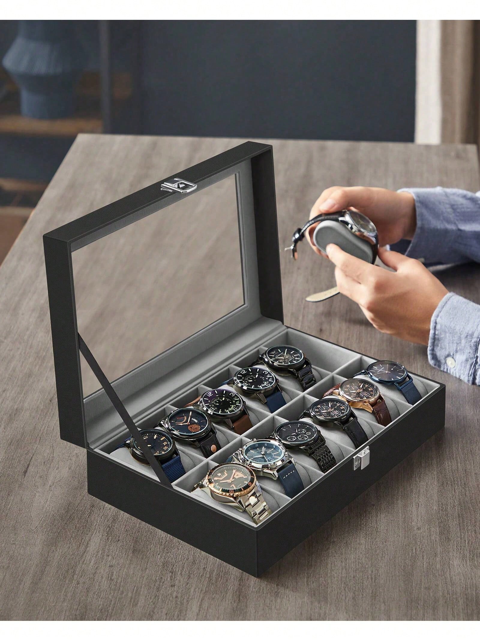 Boîte à montres verrouillable  - Jewelry And Watches Box avis et prix