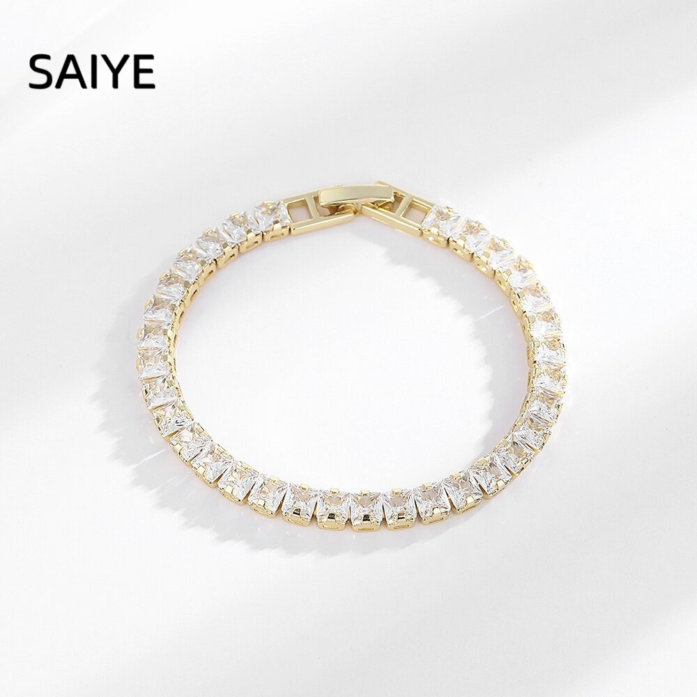 Bracelet tennis en argent ster - Tennis Bracelet Cubic avis et prix