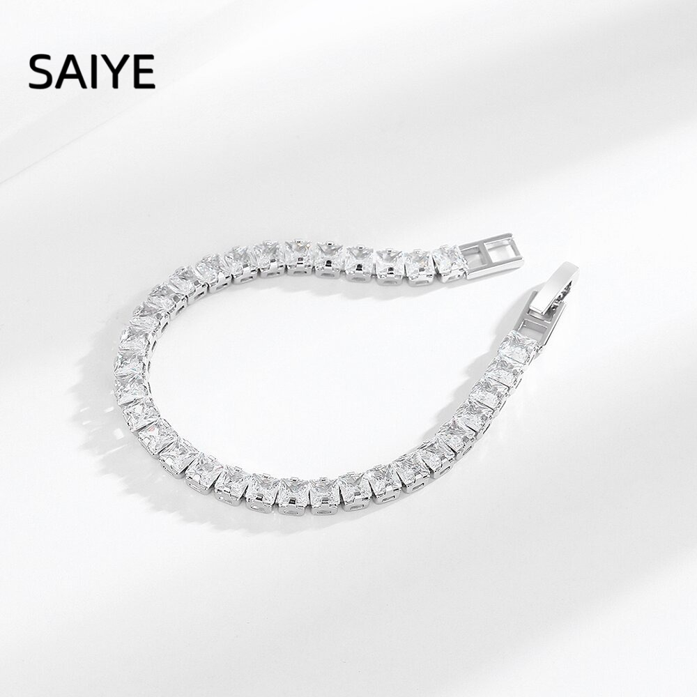 Bracelet tennis en argent ster - Tennis Bracelet Cubic avis et prix