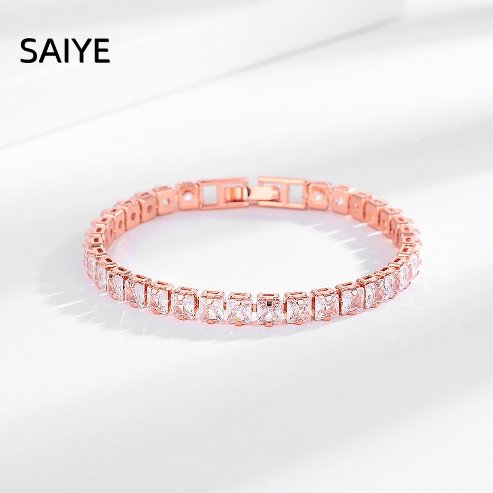 Bracelet tennis en argent ster - Tennis Bracelet Cubic avis et prix
